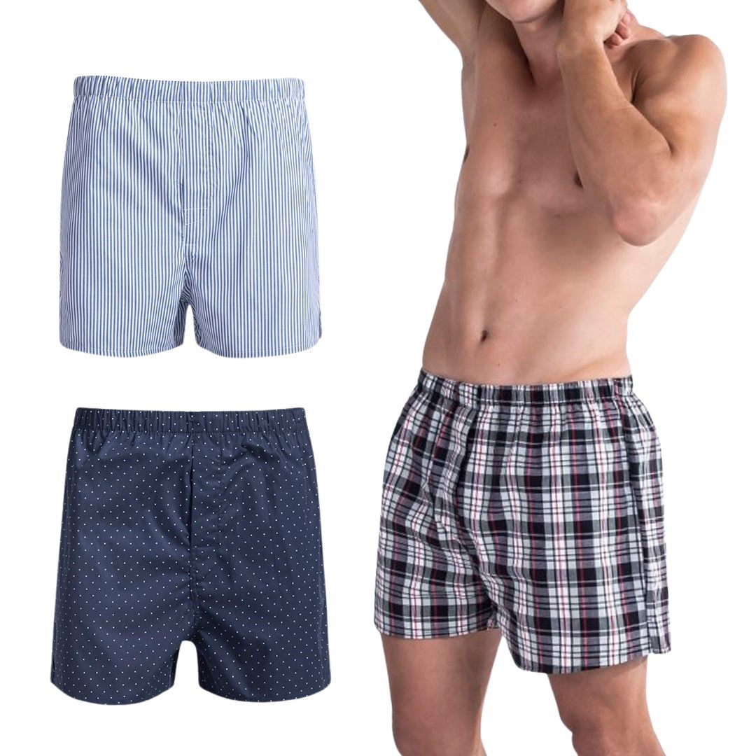 Men's Woven Boxer Shorts Pack