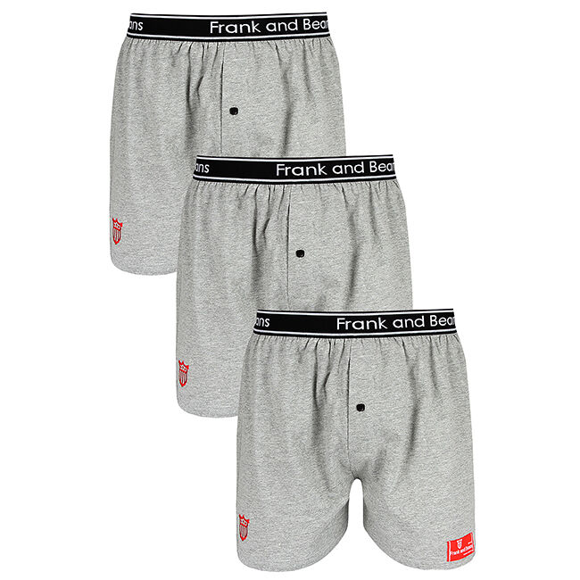 breathable boxer shorts Grey 3 pack